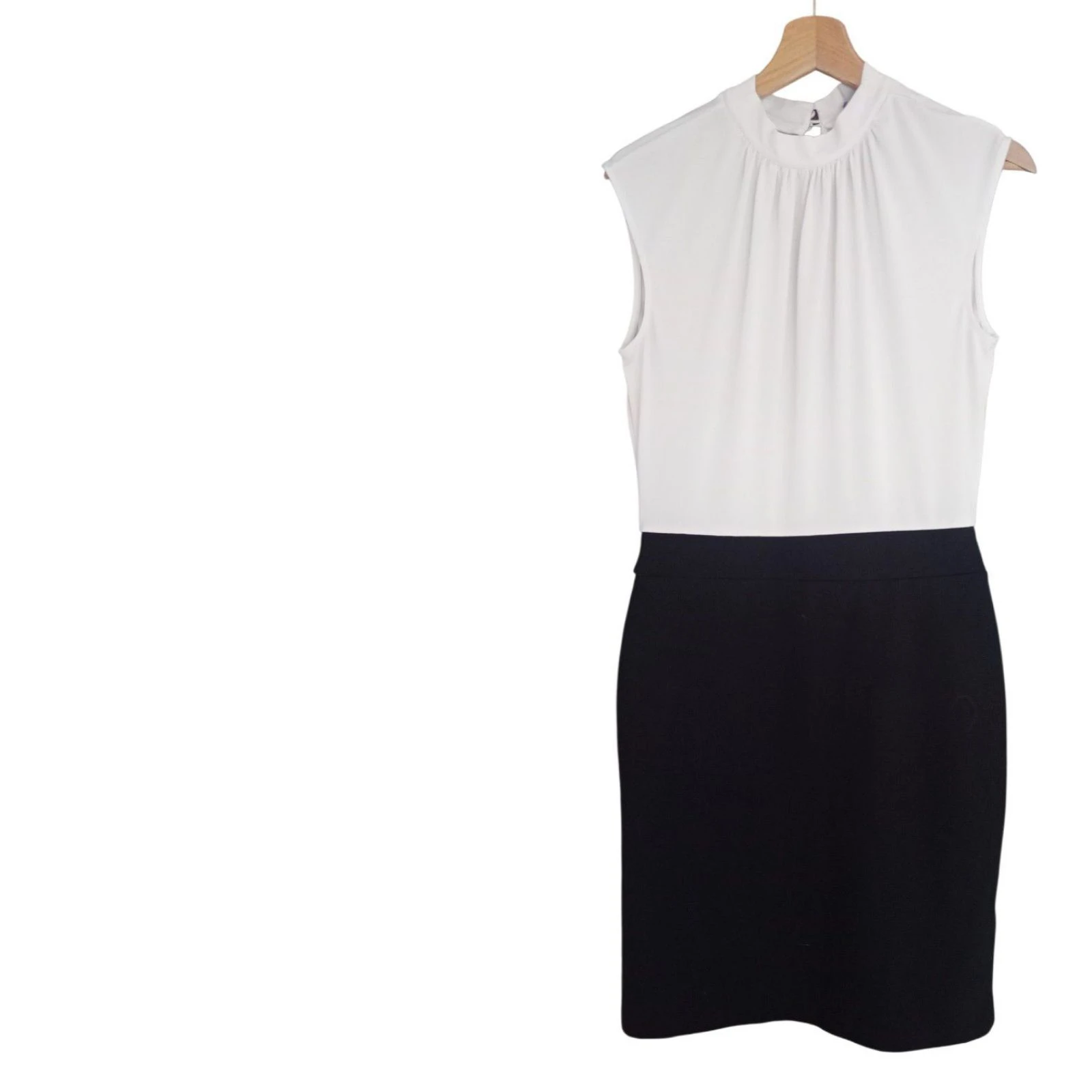 Vestido elegante bicolor tamanho P estado muito bom – photo 2